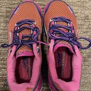 Altra Olympus Zero Drop A2355-1 Women's 8 Pink Orange Running Shoes EUC